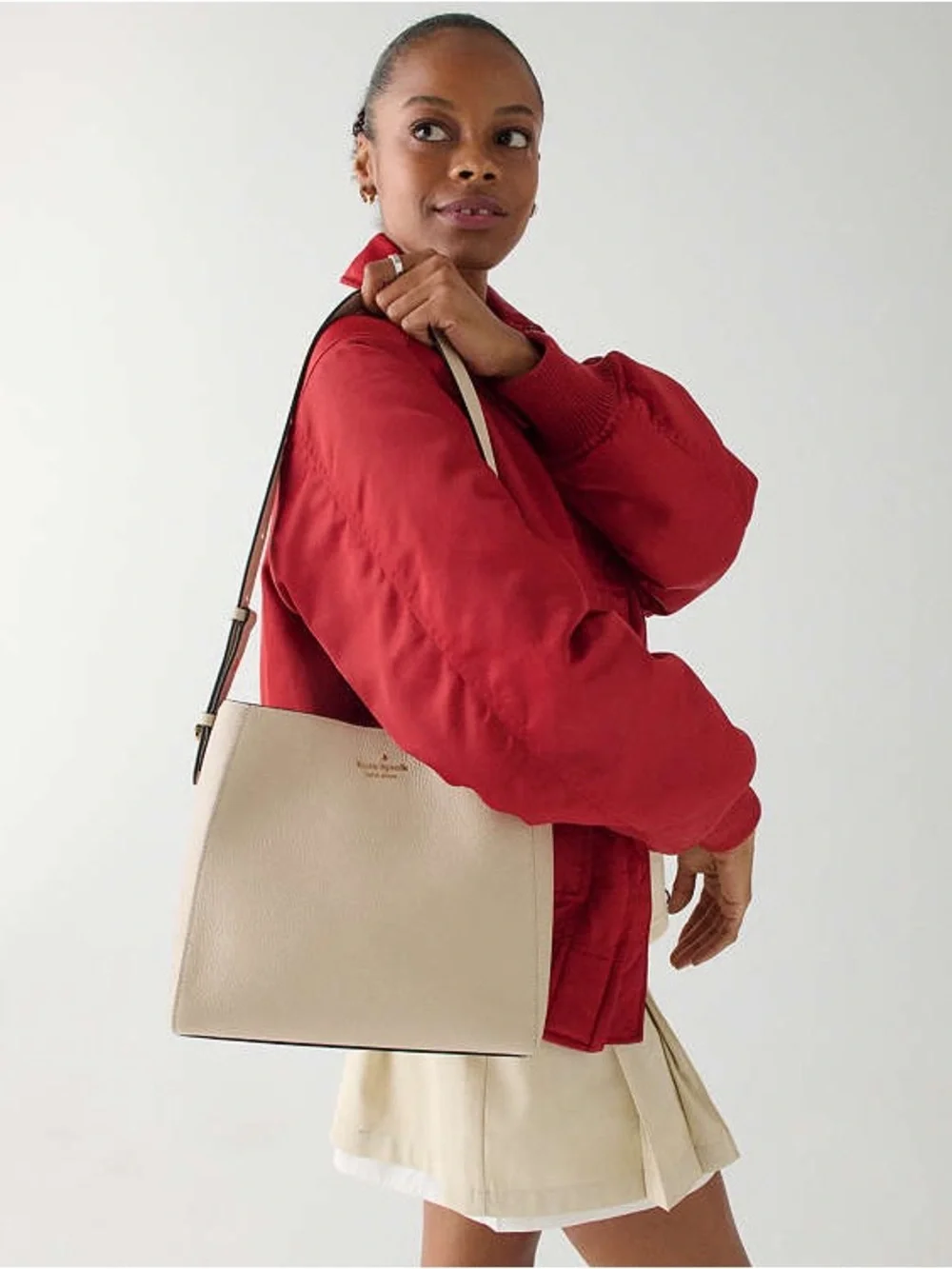 Kate Spade Juliette Medium Bucket Bag Light Sand